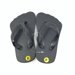 Boy's Size 7 Black Flip Flops Tongs Small Creatology NWT